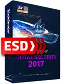 Bitdefender Total Security 2017 PL (3 stanowiska, 12 miesicy) - wersja elektroniczna