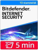Bitdefender Internet Security 2024 (10 stanowisk, odnowienie na 12 miesicy)
