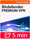 Bitdefender Premium VPN (10 stanowisk, 12 miesicy)