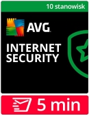 AVG Internet Security MD 2024 (10 stanowisk, odnowienie na 12 miesicy)