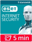 ESET Internet Security 17 - 2024 (9 stanowisk, 12 miesi�cy)
