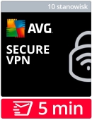 AVG Secure VPN (10 stanowisk, odnowienie na 24 miesice)