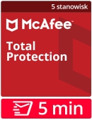 McAfee Total Protection 2024 (5 stanowisk, 12 miesi�cy)