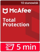 McAfee Total Protection 2024 (10 stanowisk, 12 miesicy)