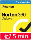 Norton 360 Deluxe 2024 (3 stanowiska, odnowienie na 12 miesicy)