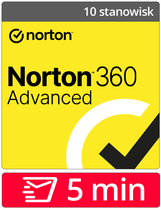 Norton 360 Advanced 2026 PL (10 PC, 1 rok)